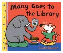 maisy goes to the library, lucy cousins