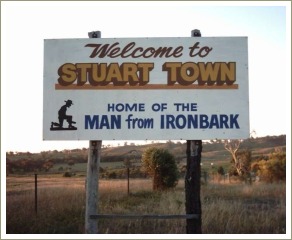 the man from ironbark, stuart town